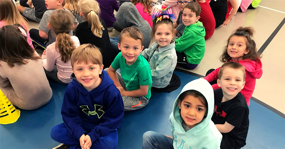 Students smiling for the camera